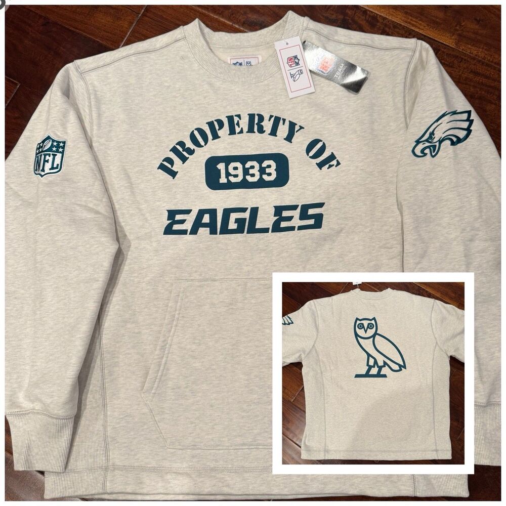 OVO x NFL Philadelphia Eagles Crewneck Sweatshirt